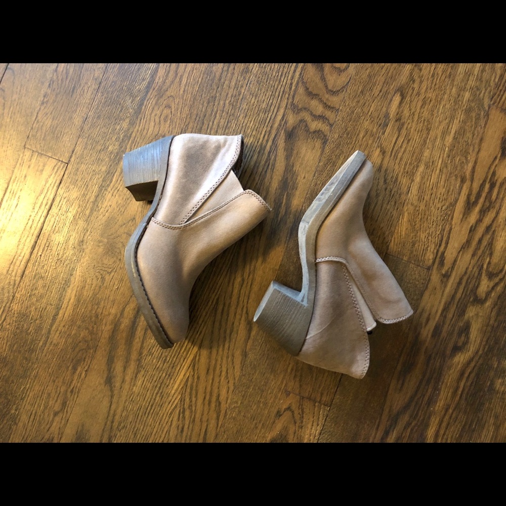 Tan booties